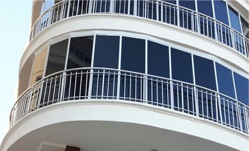 Yay Kavisli Açılı Balkon Isıcamlı Cambalkon Albert Genau