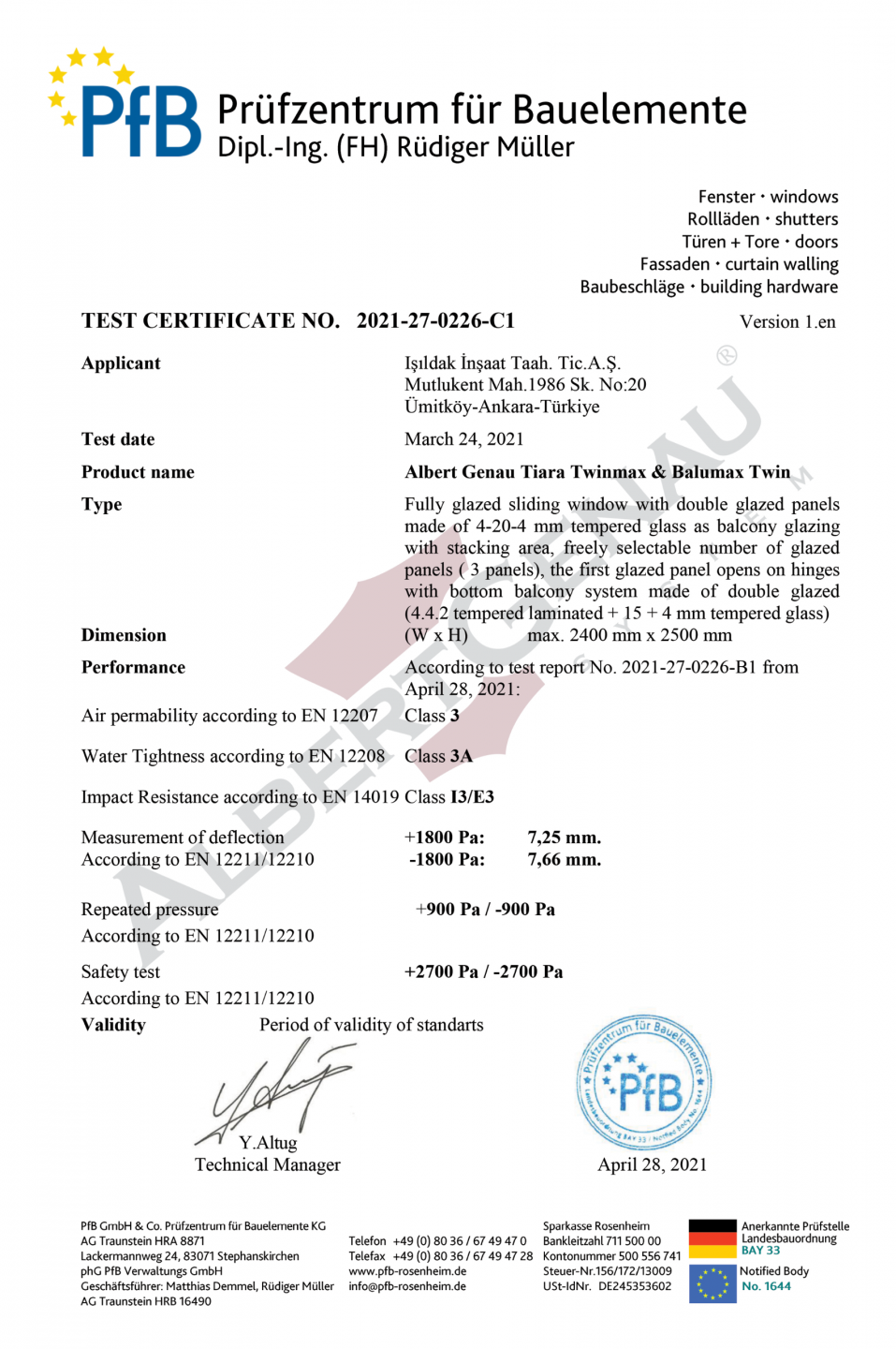 TiaraTwin BalumaxTwin PfB TEST