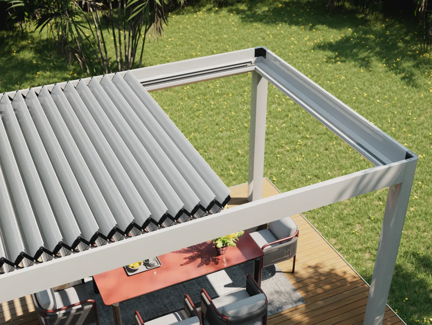 Albert Genau Bioklimatik Pergola Açılır Sistem