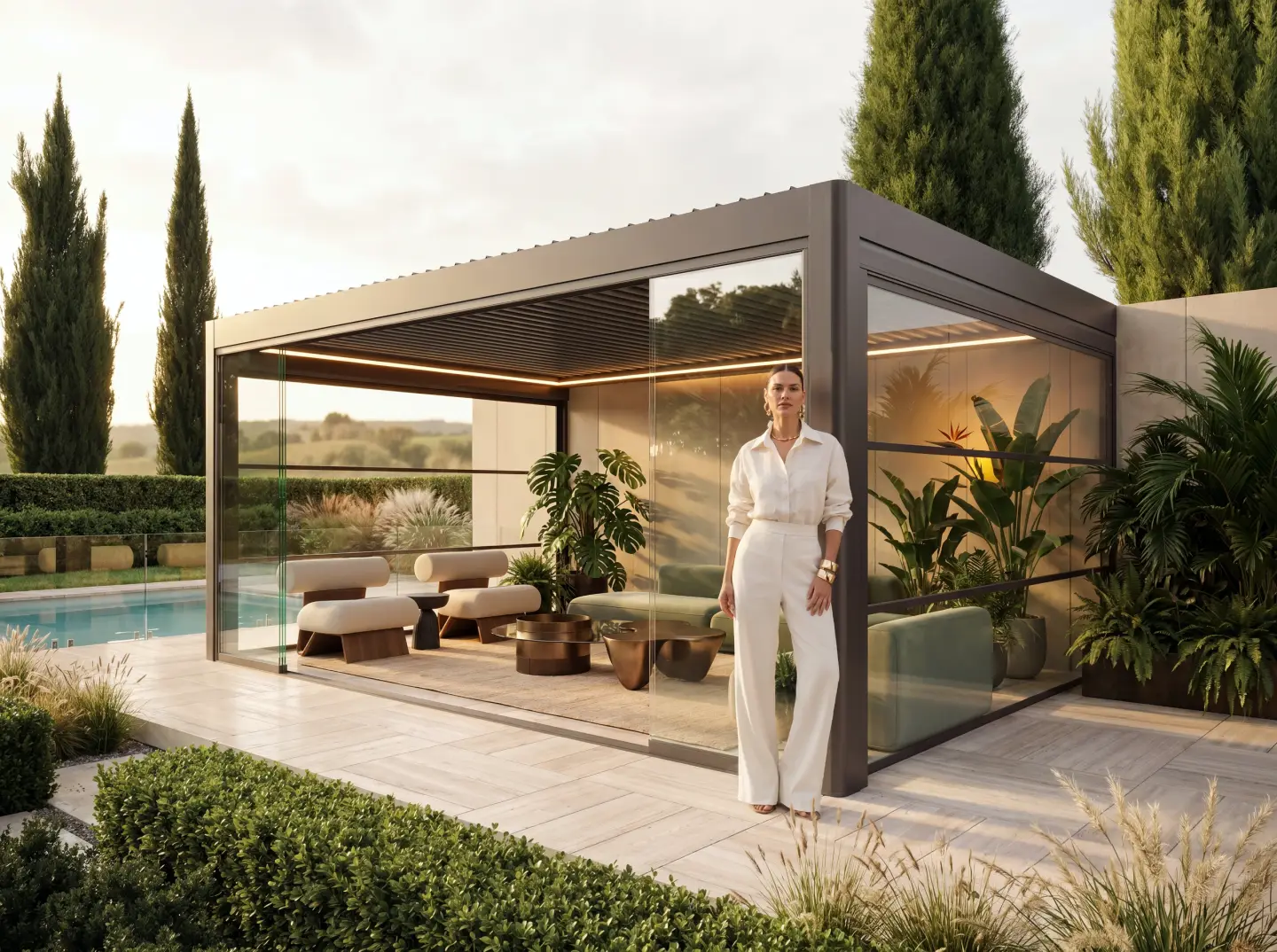 Albert Genau Bioklimatik Pergola modülasyon